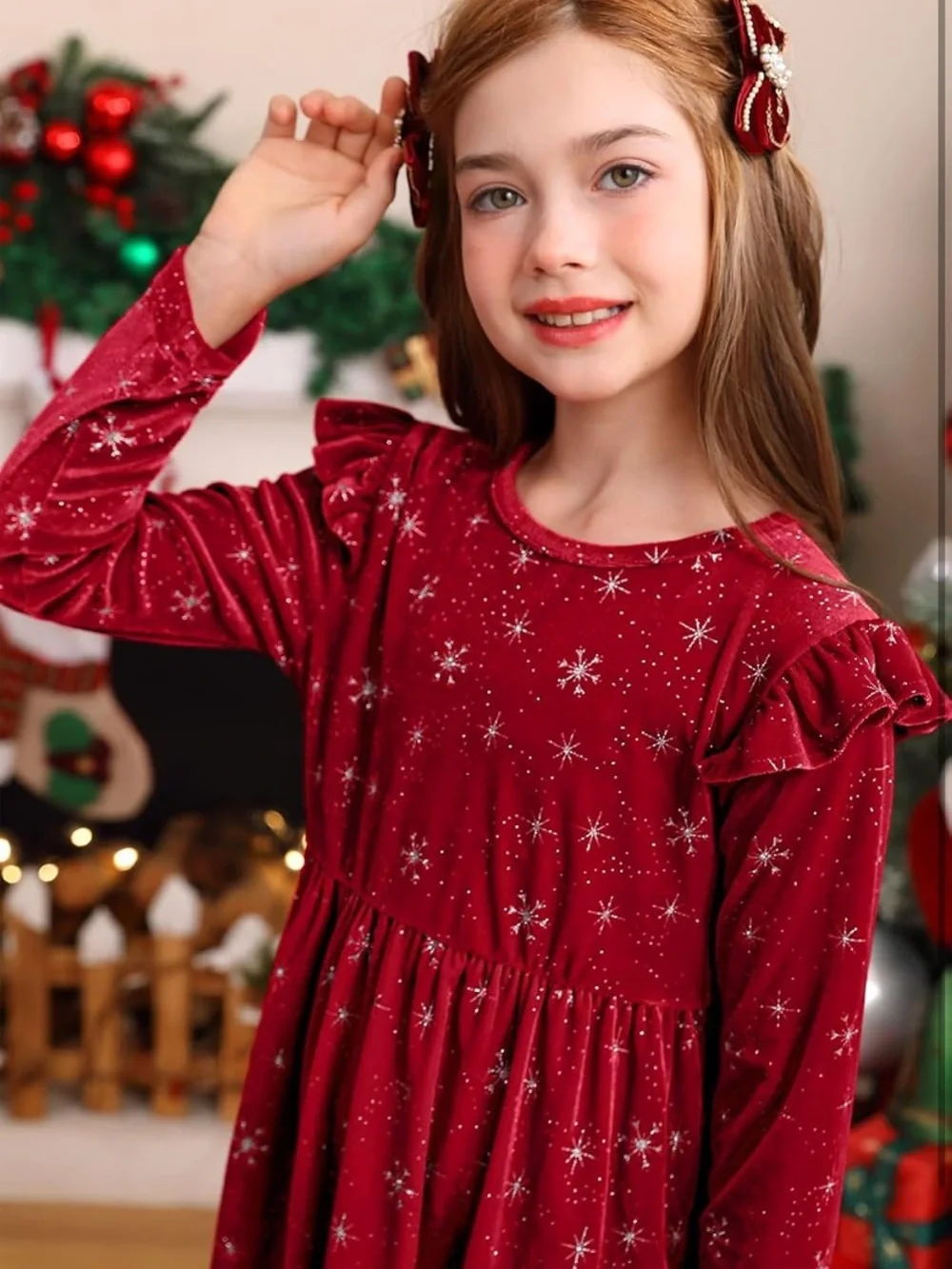 NWT‎ Velvet Snowflake Dress XL L77